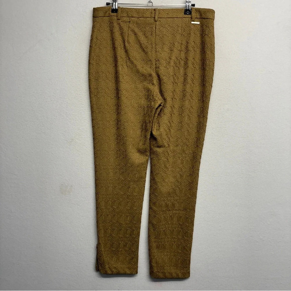 Black label by Chicos pants trousers slacks tan gold textured 0 / XS - Picture 2 of 11